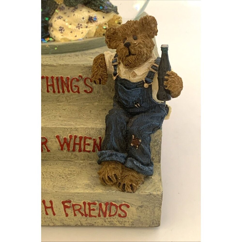 Coca-Cola Friendship Water Globe Music Box Boyds Bears 919926 Claire de Lune Vtg - Picture 6 of 12